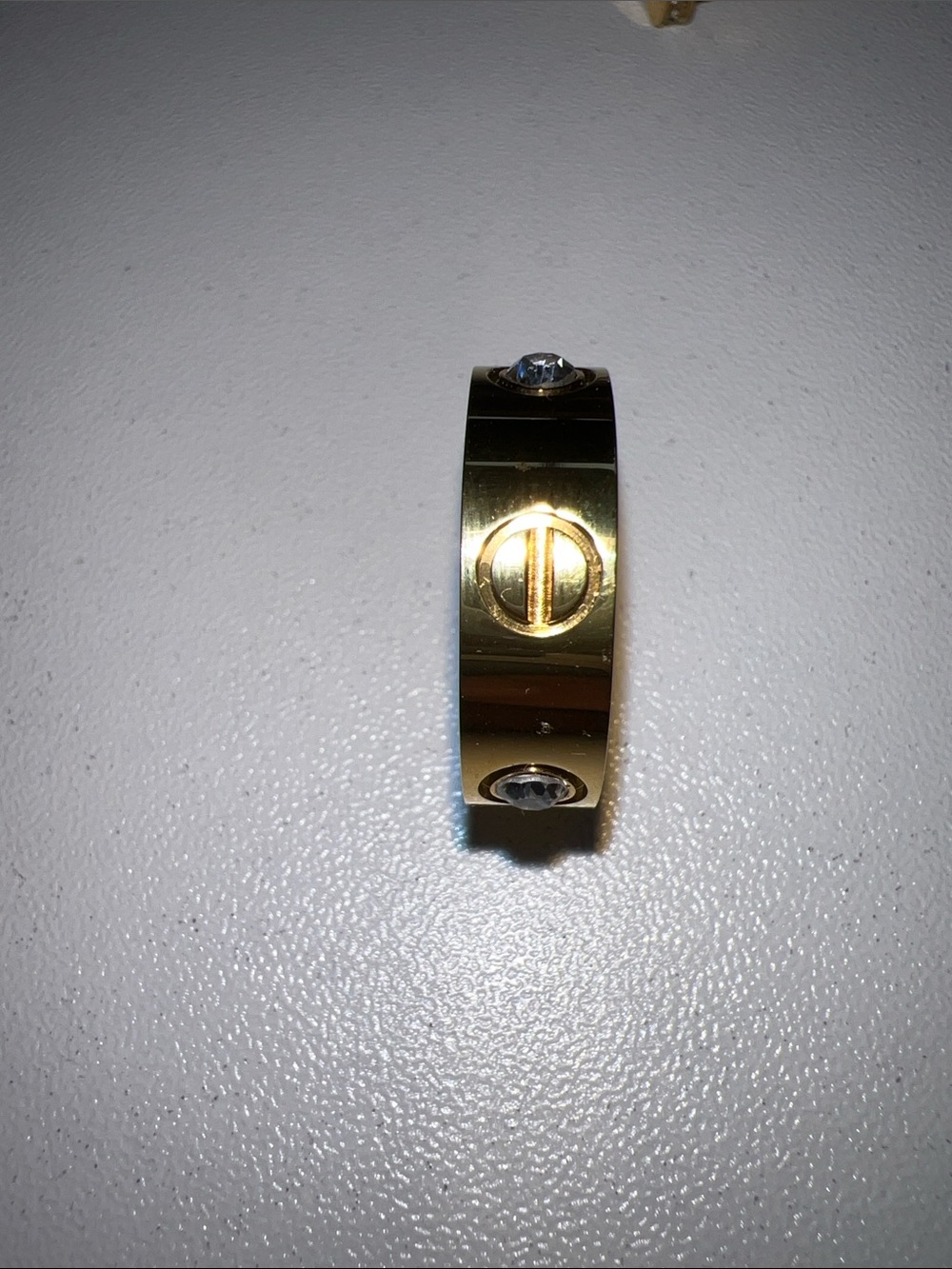 Love Design Ring with Zirconia Stainless Steel 18K Gold Plated | Elegant Jewelry - Picture 2 of 6